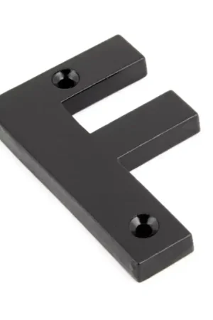 Exclusieve Aanbieding Wardlo letter F/ 78mm smeedijzer zwart