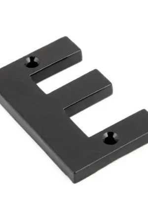 Finale Uitverkoop Wardlo letter E/ 78mm smeedijzer zwart