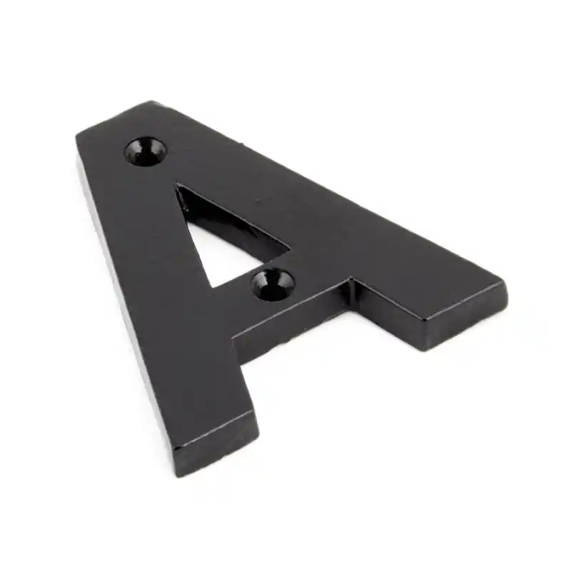 Goedkoop Wardlo letter A/ 78mm smeedijzer zwart