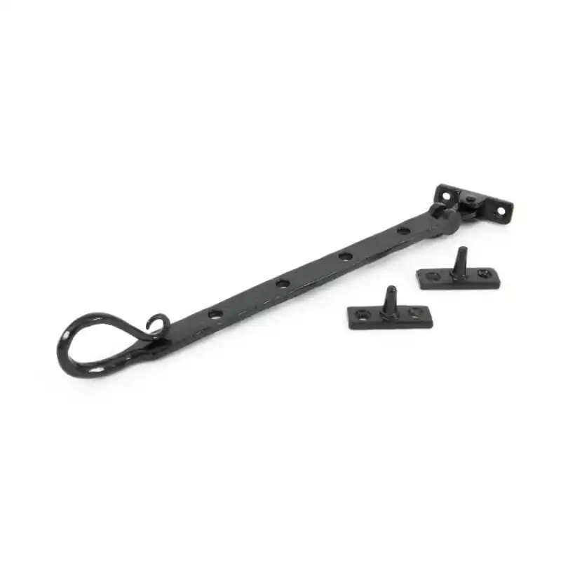 Direct Verzonden Wardlo raamuitzetter 315mm incl 2 pennen smeedijzer zwart