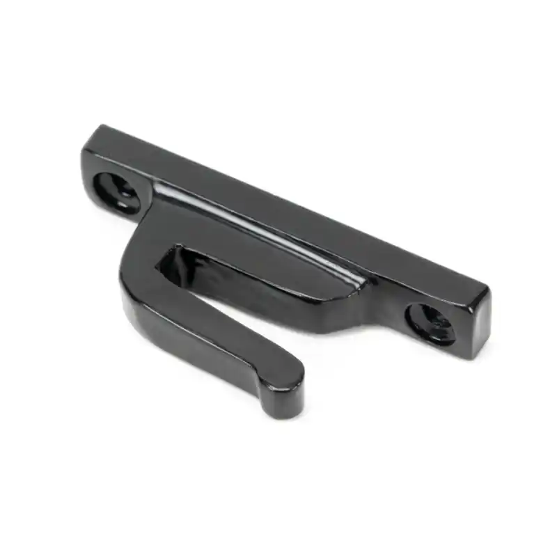 Wardlo raamsluiting haak sluitplaat 58x12mm smeedijzer zwart Merkproduct
