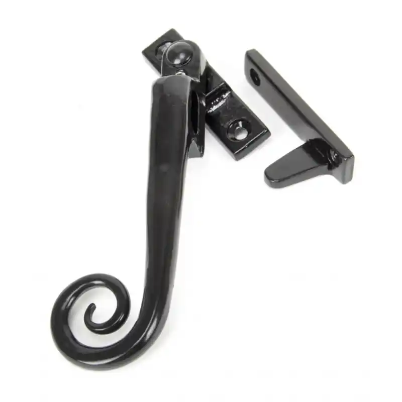 Populair Wardlo raamsluiting links hendel 140mm afsluitbaar incl. ventilatiestand smeedijzer zwart