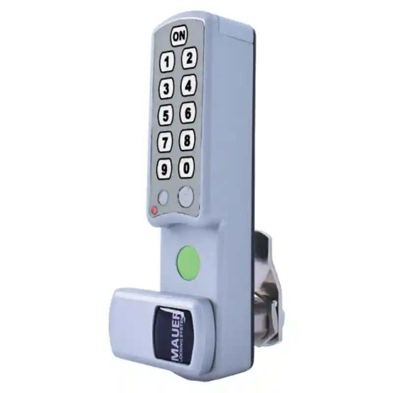 Beste Prijs Mauer ELLcam® Classic lockerslot verticale montage zilver grijs, wisselende gebruikers
