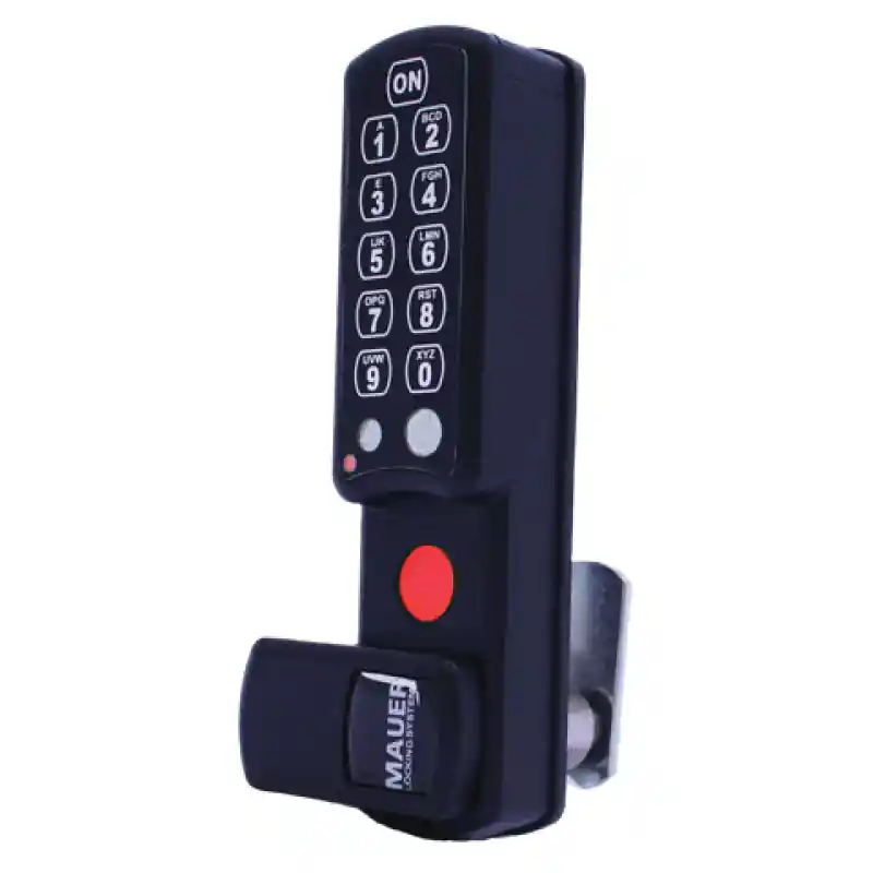 Mauer ESLcam® Classic lockerslot verticale montage zwart, maximaal 5 vaste gebruikers Beperkte Voorraad