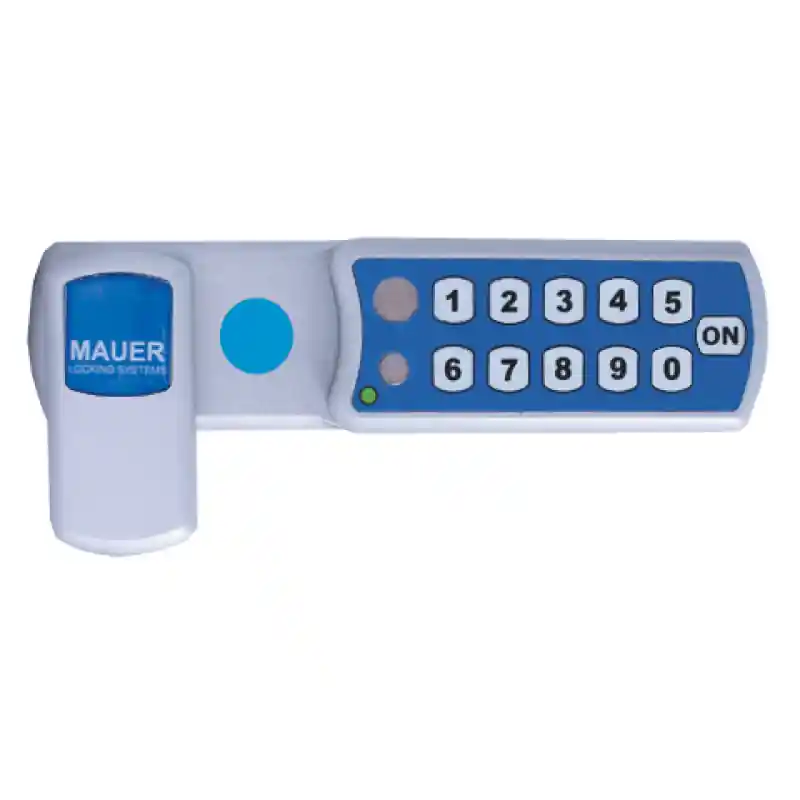 Premium Mauer EOLcam® Classic lockerslot horizontale montage rechts zilver blauw, 1 vaste gebruiker
