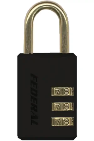 Federal 363 cijfercombinatie hangslot, zwart Goedkoop