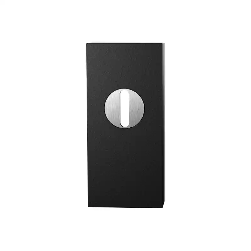 GPF9377.61 veiligheid schuifrozet rechthoekig 73x33x14 mm met kerntrek zwart Merkproduct