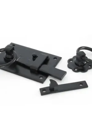 Hete Deal Wardlo klinkstel links, 152mm, ring 69mm smeedijzer zwart