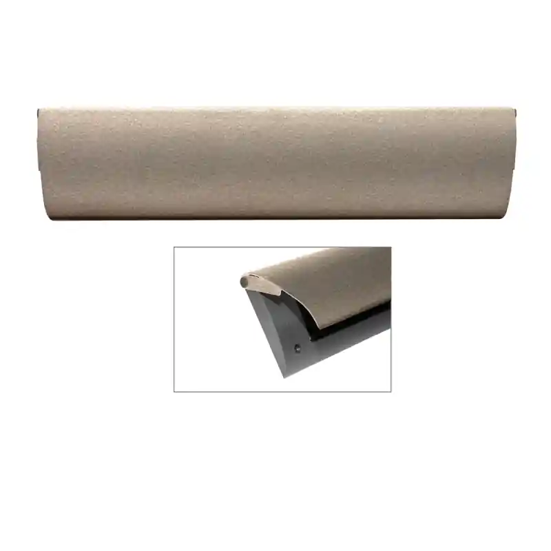 Direct Verzonden CC Briefplaat binnen met kunststof houder en luxe RVS klep in finish Mocca blend