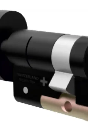 Finale Uitverkoop M&C Condor halve knopcilinder, zwart