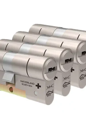 Aanbieding M&C Color+ antikerntrek dubbele veiligheidscilinder gelijksluitend per 4