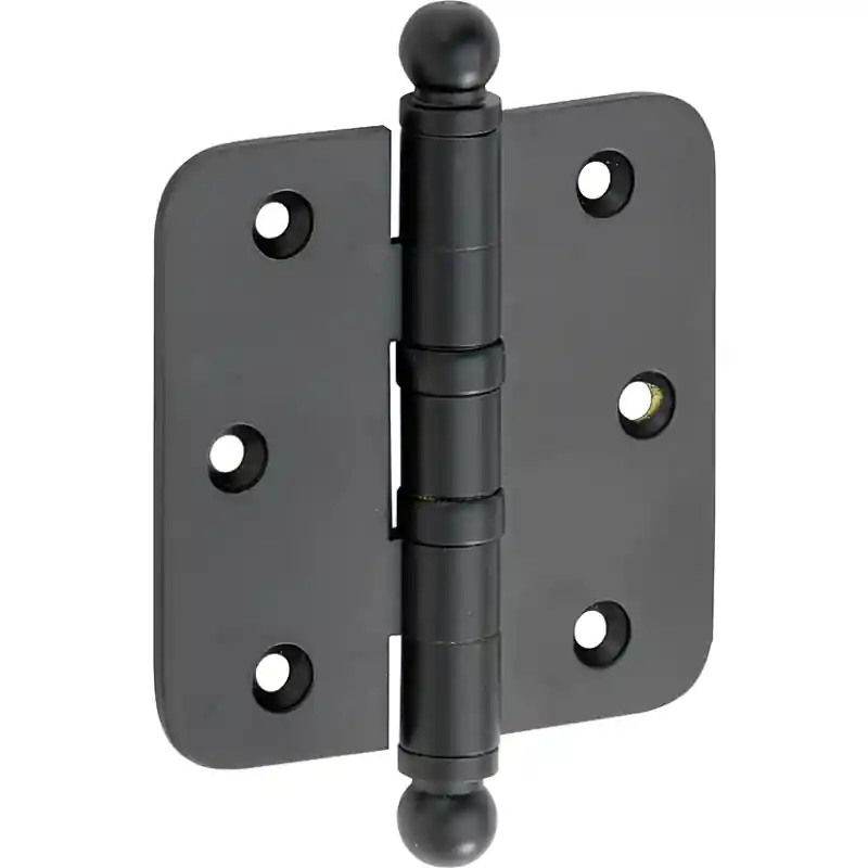 Mi Satori Kogellagerscharnier ronde hoek 76x76mm bol mat zwart per 12 stuks Meest Verkocht