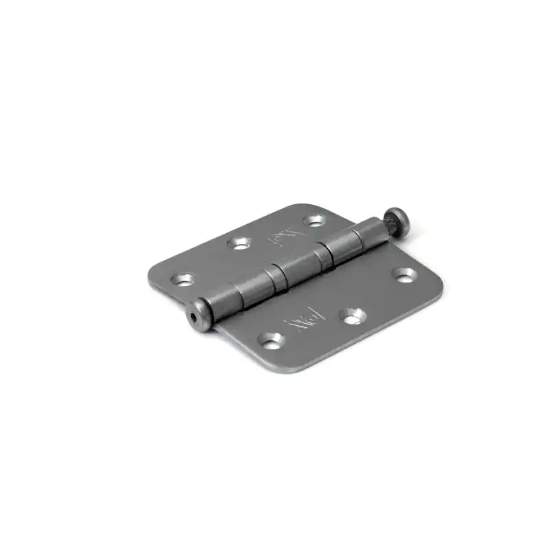 Dulimex kogellagerscharnier enkelwerkend ronde hoeken RVS, 76x76 mm Flitsaanbieding