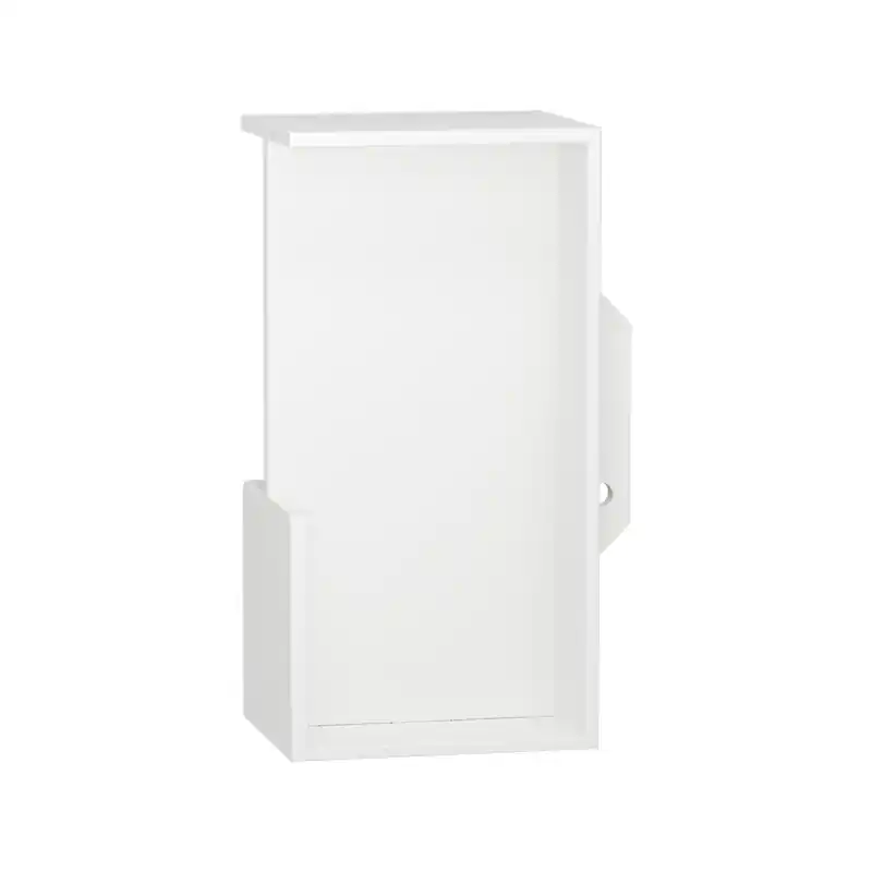 Seizoensaanbieding Schuifdeurkom inbouw wit G-greep rechthoekig 100x50x40mm