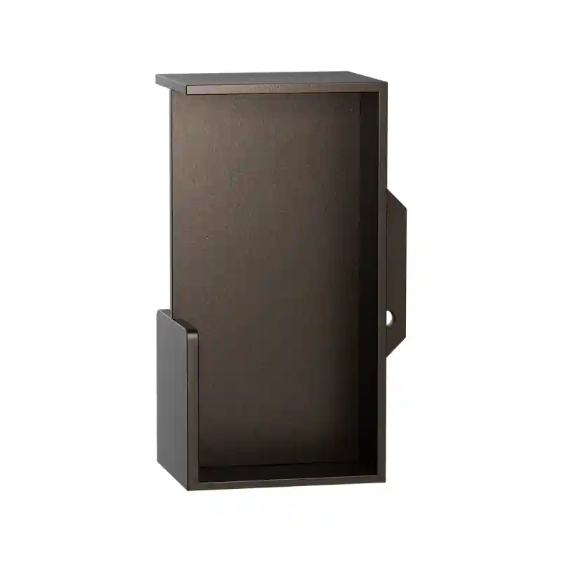 Alleen Vandaag Schuifdeurkom inbouw Dark blend G-greep rechthoekig 100x50x40mm