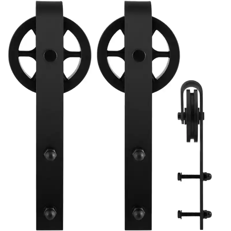 GPF0502.61 schuifdeurhanger set Teho zwart t.b.v. extra deur Dagaanbieding