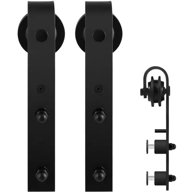 GPF0500.61G schuifdeurhanger set voor glazen schuifdeuren Lanka zwart t.b.v. extra glazen deur Koop Online