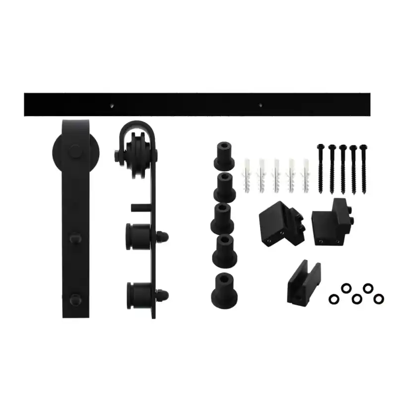 Bestel Nu Intersteel schuifdeursysteem t.b.v. glazen deur Basic, mat zwart, 100kg