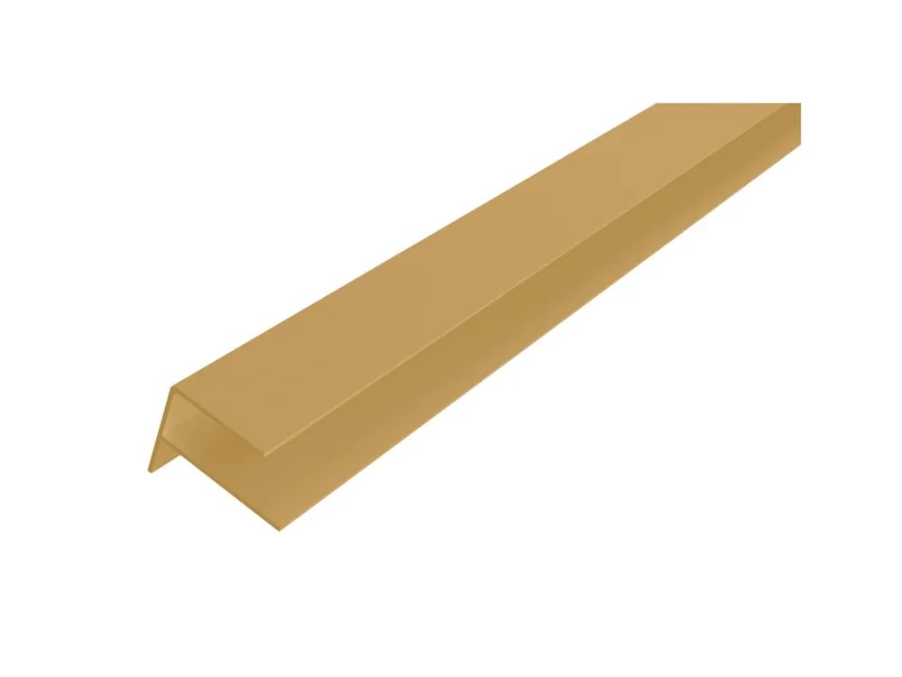Aluminium F-Profiel 6.5 x 8.5 cm (65 x 85 mm) Red Cedar - Lengte 300 cm Beperkte Voorraad