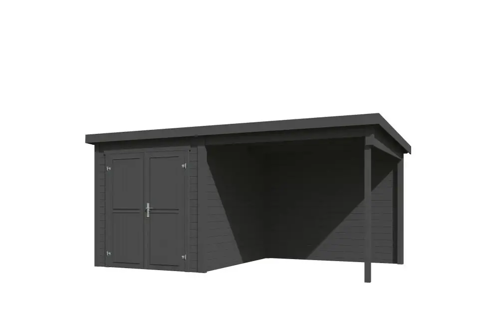 Outdoor Life Blokhut Finn Carbon Grey 450 x 250 cm Superprijs