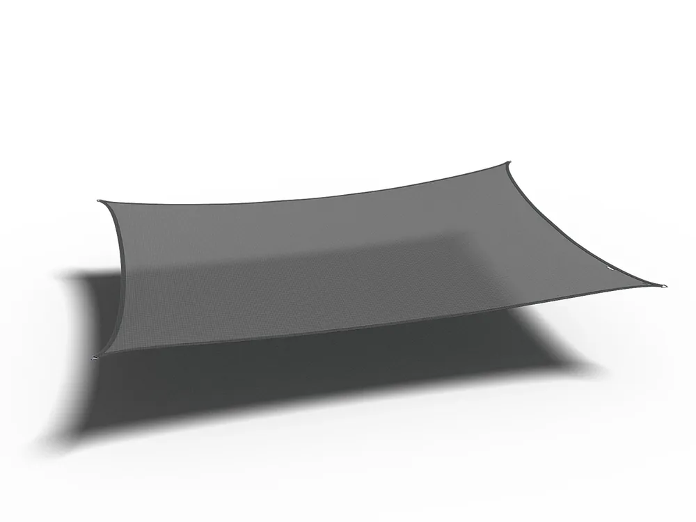 Platinum Schaduwdoek Rechthoek Antraciet 500 x 300 cm Gecertificeerd