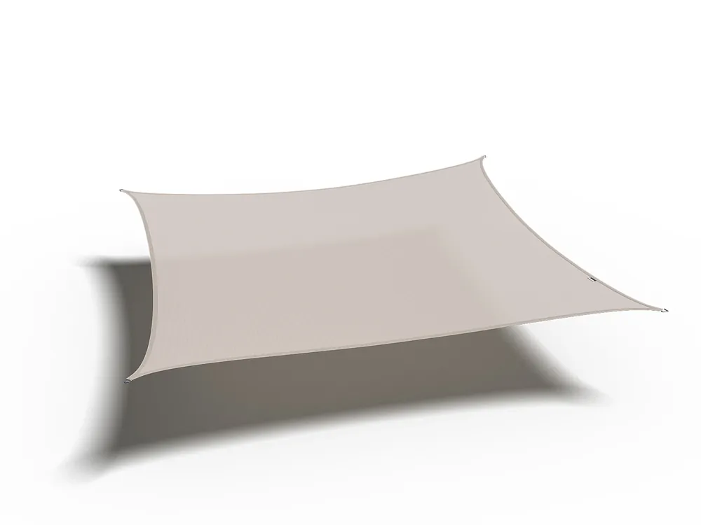Platinum Schaduwdoek Vierkant 500 cm Grijs Exclusieve Aanbieding