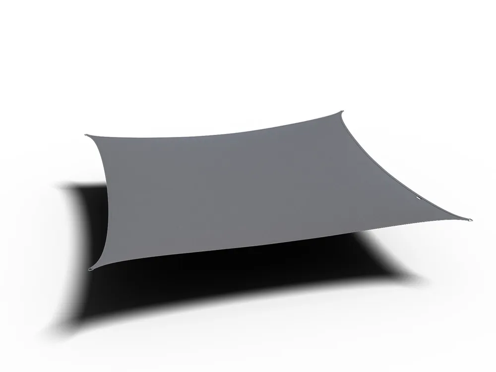 Lage Kosten Platinum Schaduwdoek Waterproof Vierkant Grijs 400 cm