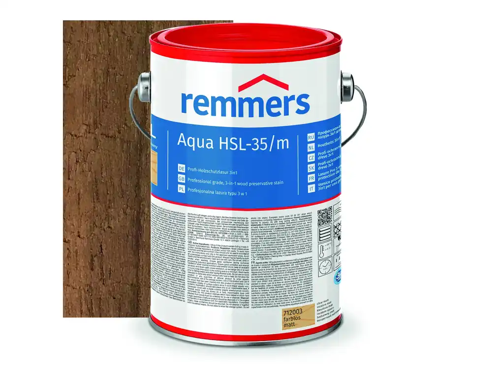 Remmers Transparante Beits Aqua HSL-35/m 2,5 L Laatste Versie