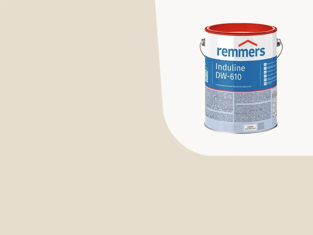 Induline DW-610 Dekkende Beits Ral 9001 Cremewit 2.5 Liter Hoge Kwaliteit