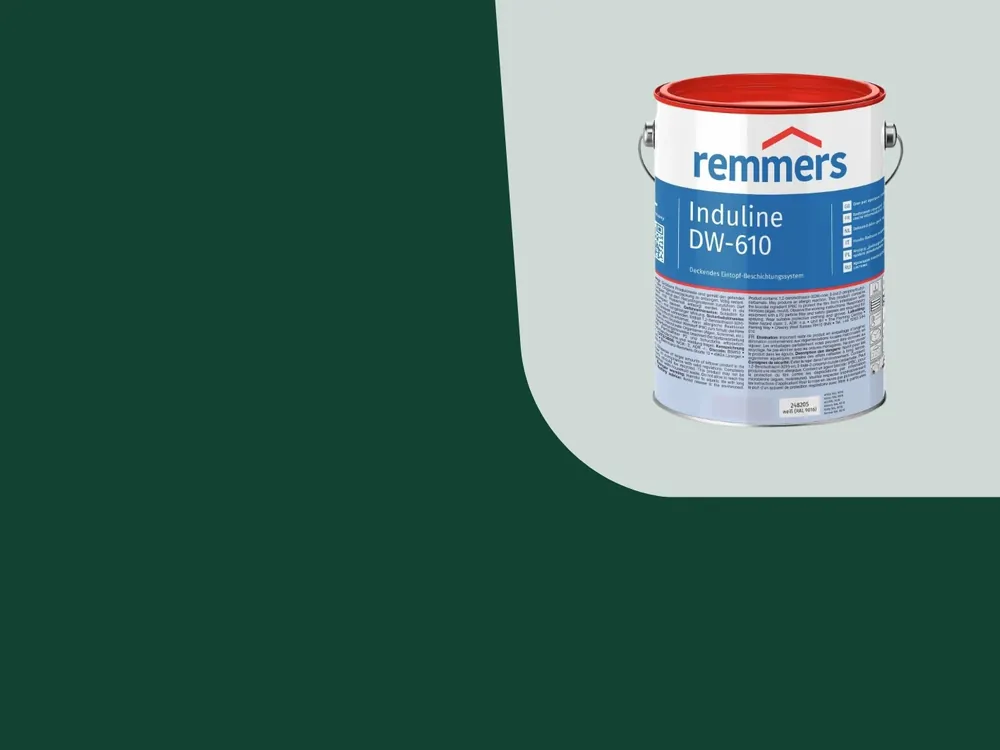 Favoriet Induline DW-610 Dekkende Beits Ral 6005 Mosgroen 2.5 Liter
