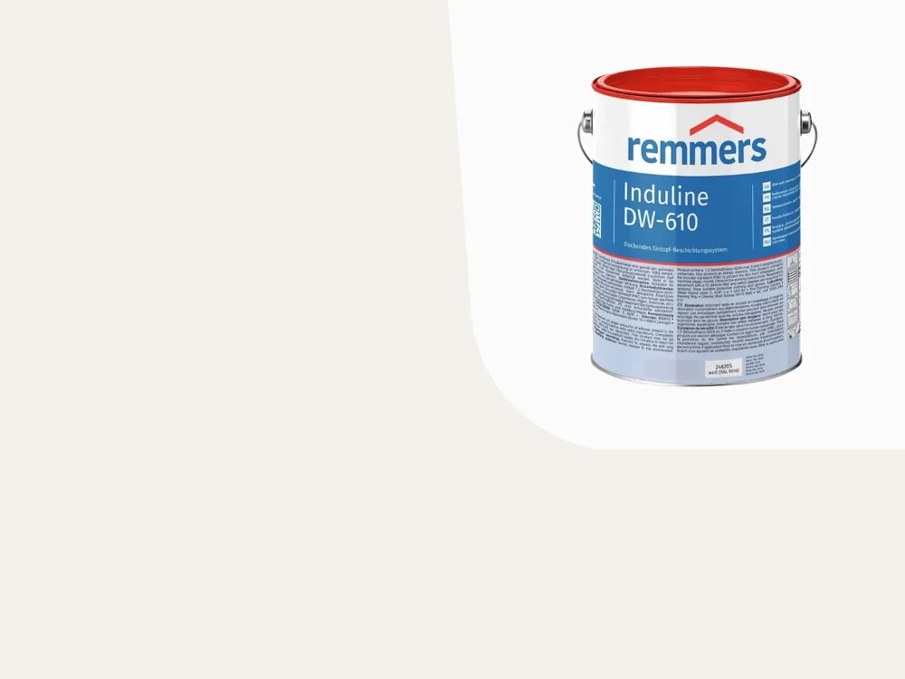 Induline DW-610 Dekkende Beits Ral 9016 Verkeerswit 2.5 Liter Uitverkoop