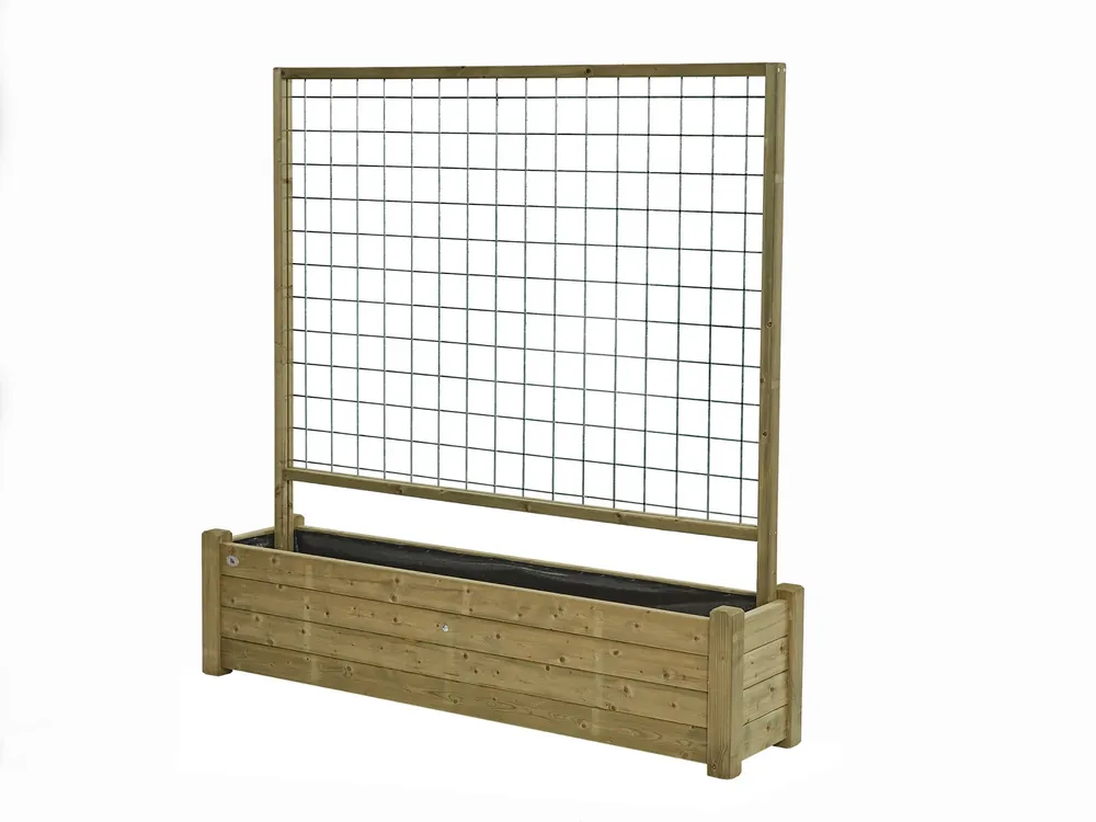 Talen Vuren Bloembak Met Trellis 40 x 180 cm Uitverkoop