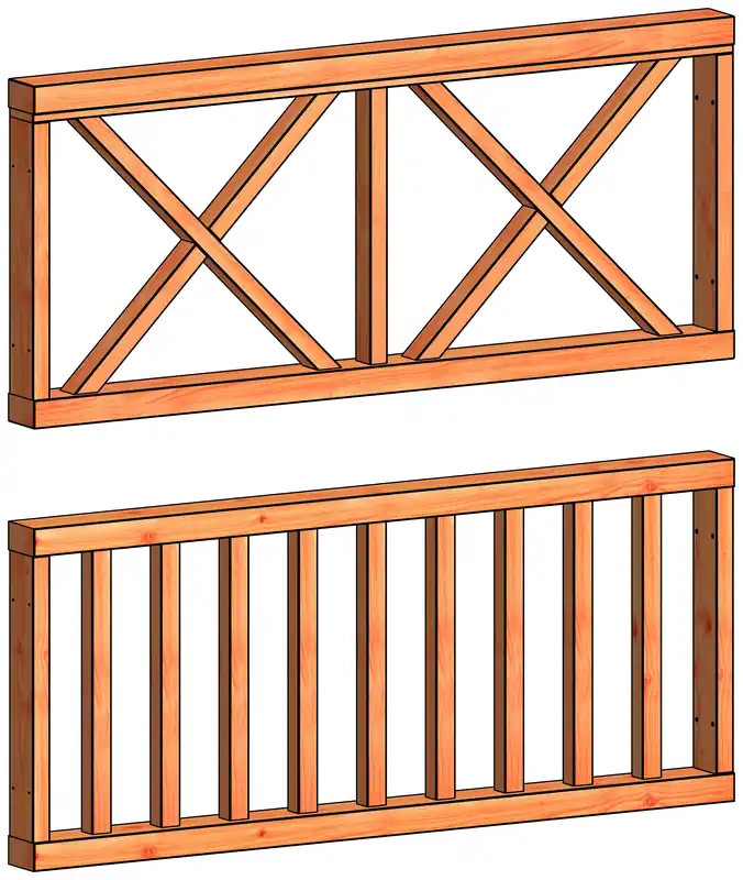 Trendhout Veranda Kruis Hekwerk B 70 x 163 cm Favoriet