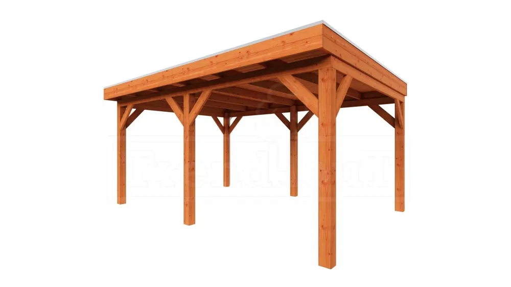 Trendhout Douglas Overkapping Mensa 500 x 400 cm Beperkt Aanbod