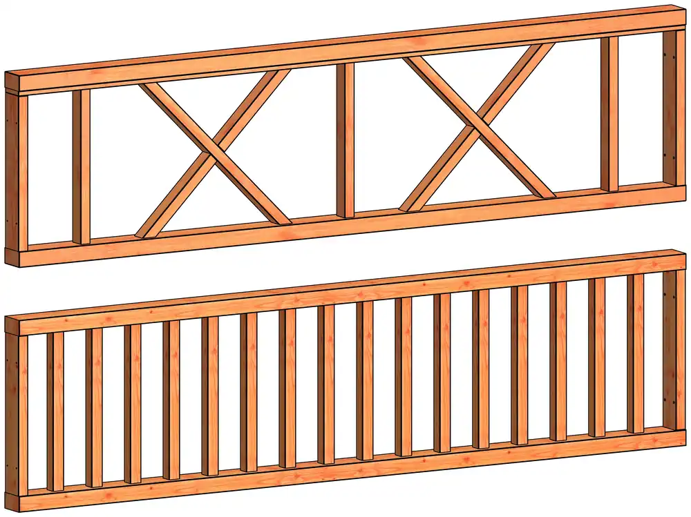 Laatste Versie Trendhout Veranda Spijlen Hekwerk C 70 x 276 cm