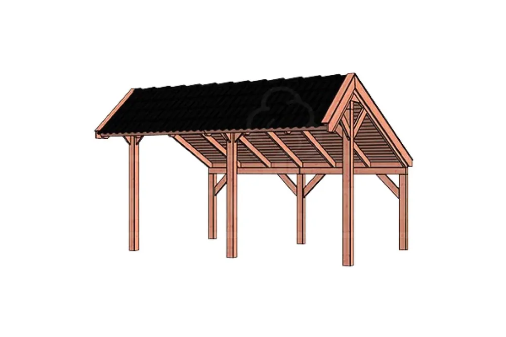 Seizoensaanbieding Trendhout Douglas Kapschuur De Heerd 500 x 425 cm