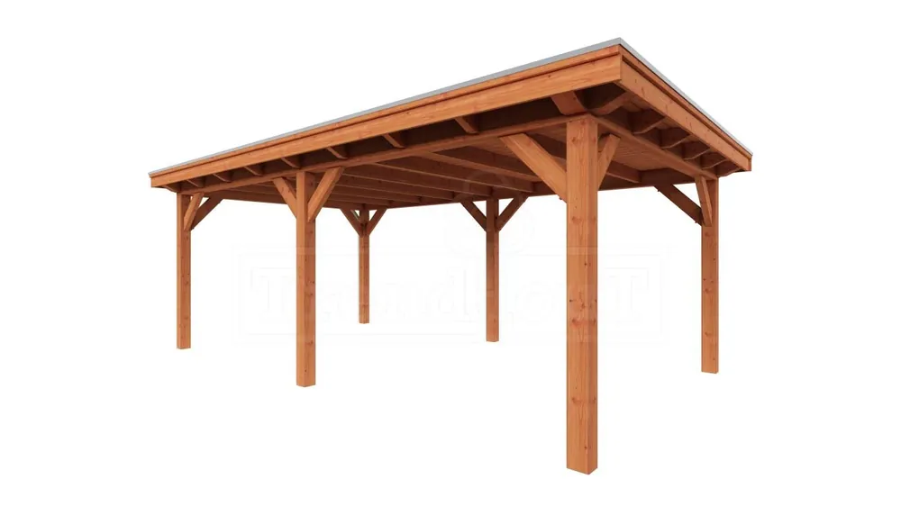 Koopje Trendhout Douglas Overkapping Florence 650 x 425 cm