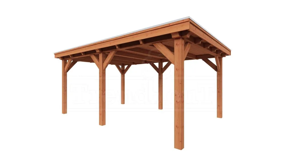 Trendhout Douglas Overkapping Siena 535 x 415 cm Laatste Versie
