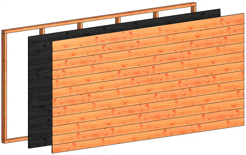Trendhout Regelpakket L Wandmodule Potdekselplanken - 340.5 x 156 cm Seizoensaanbieding