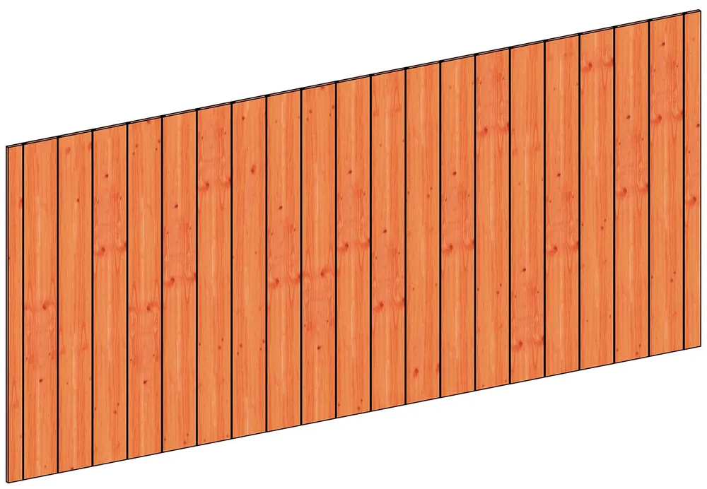 Trendhout Wandmodule L Sponningplanken - 340.5 x 156 cm Korting