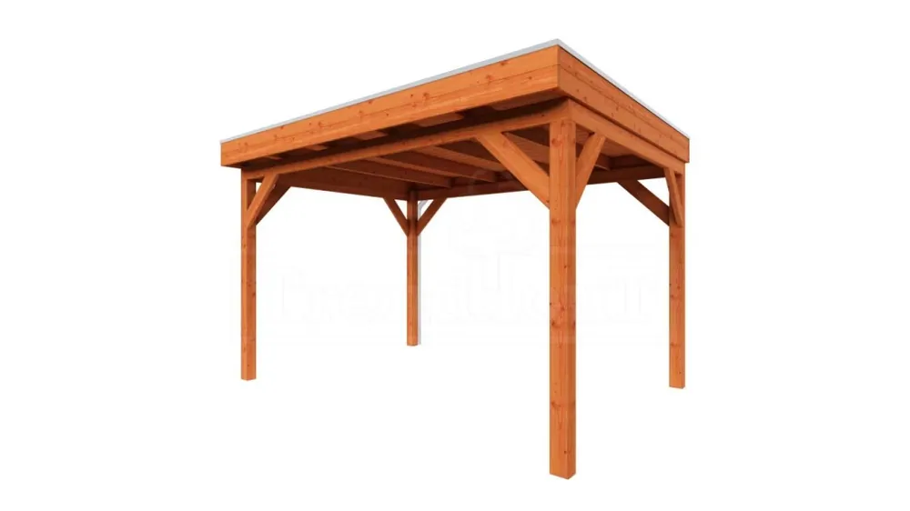 Lage Prijs Trendhout Douglas Overkapping Casa 375 x 330 cm