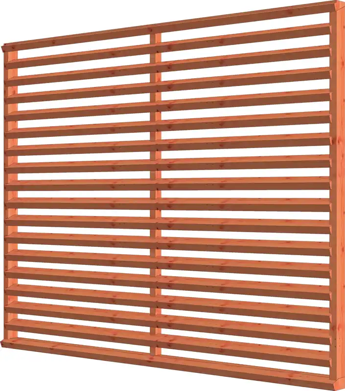 Douglas Louvre Scherm Horizontaal 276 x 220 cm Onbehandeld Express Levering