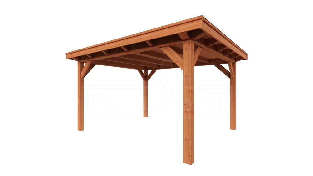Trendhout Douglas Overkapping Florence 425 x 425 cm Flitsaanbieding