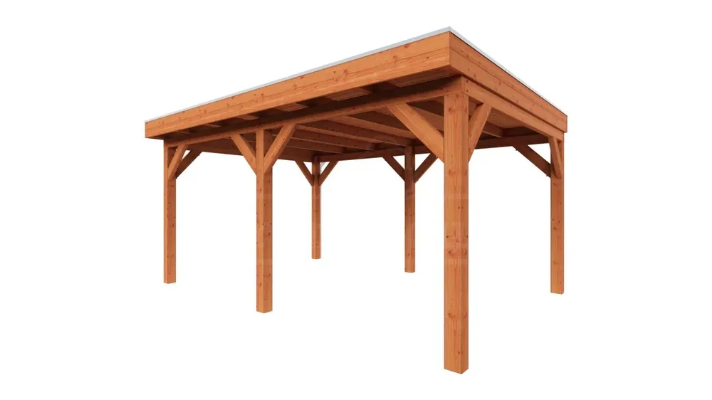 Trendhout Douglas Overkapping Refter 500 x 400 cm Op = Op