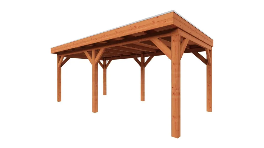Trendhout Douglas Overkapping Refter 600 x 340 cm Gereduceerde Prijs