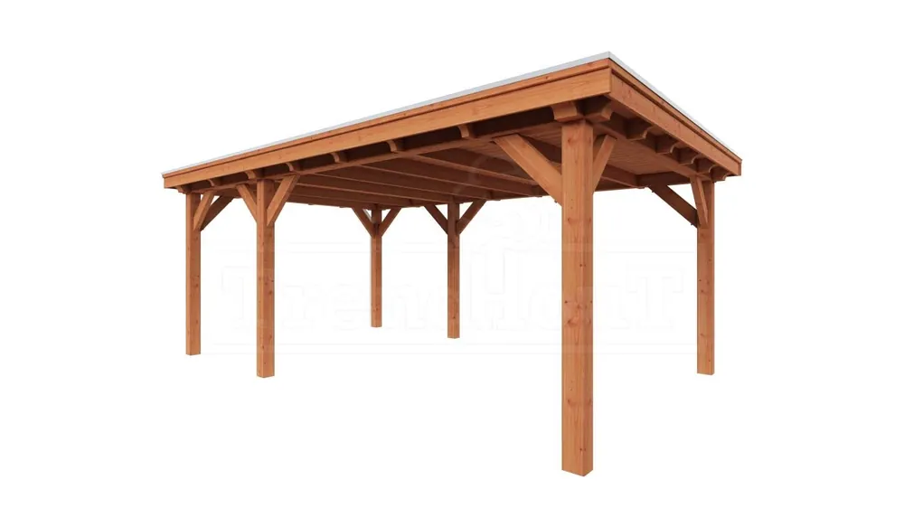 Lage Prijs Trendhout Douglas Overkapping Siena 590 x 415 cm