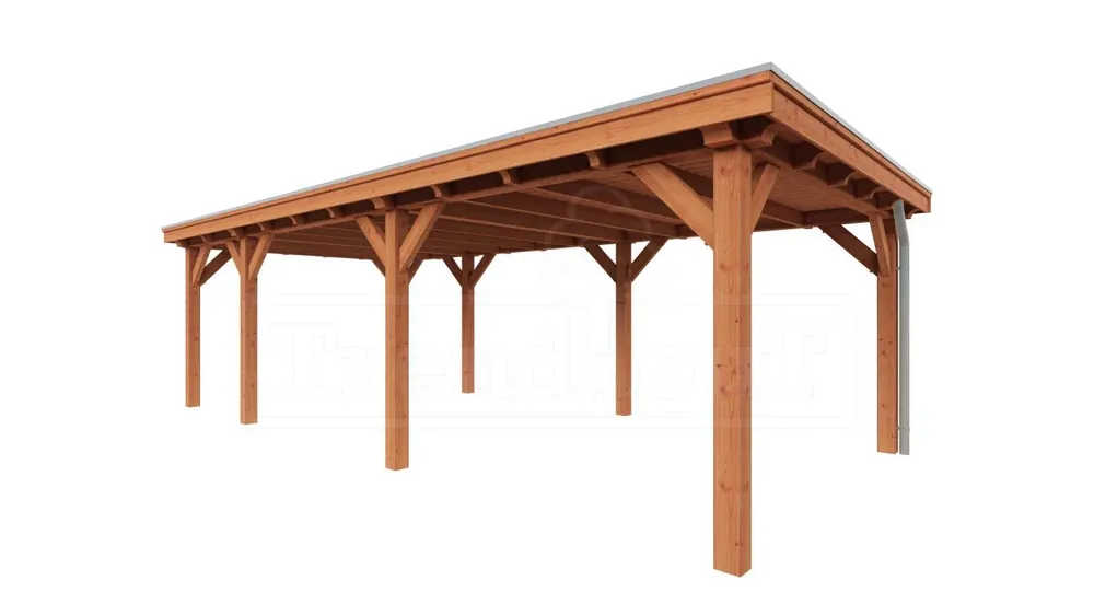 Rechtstreeks Van De Fabrikant Trendhout Douglas Overkapping Siena 820 x 415 cm