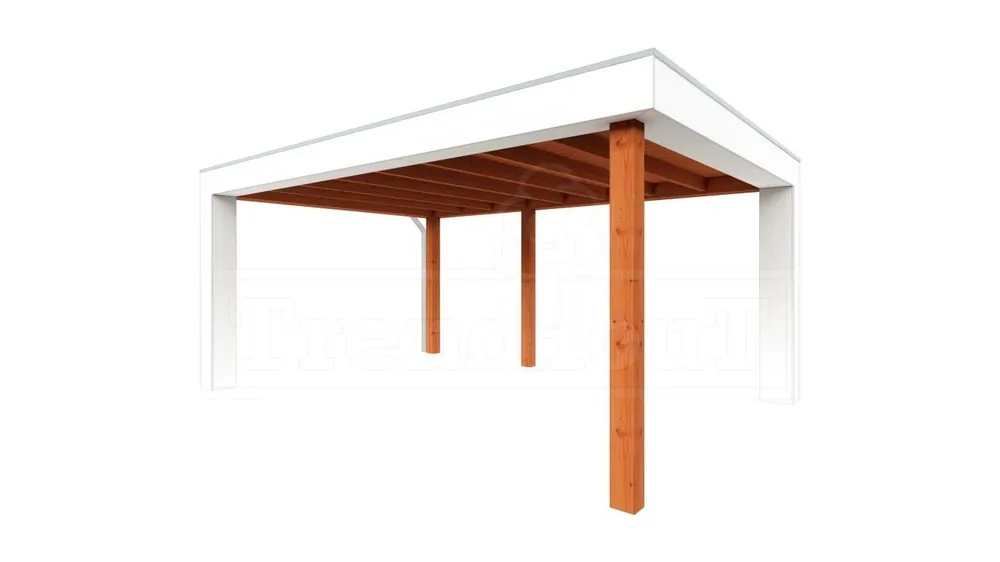Trendhout Douglas Overkapping Verona Links 510 x 400 cm Betrouwbaar