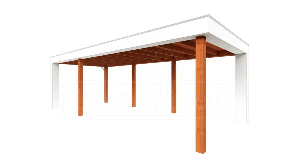Rechtstreeks Van De Fabrikant Trendhout Douglas Overkapping Verona Links 755 x 335 cm