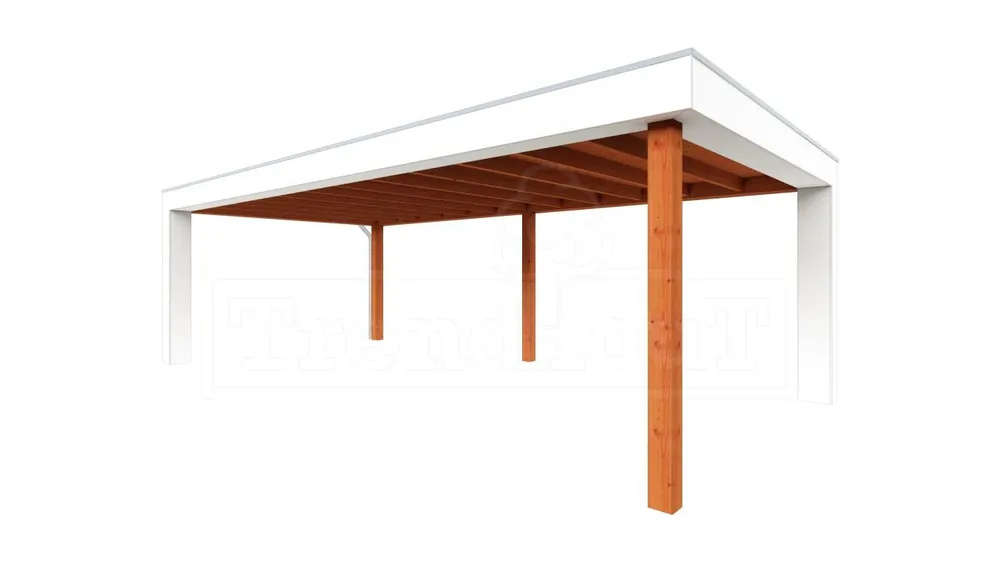 Goedkoop Trendhout Douglas Overkapping Verona Links 755 x 400 cm